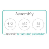 Tvilum 6 Drawer Double Dresser, Black Woodgrain Tvilum