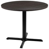 BizChair 36" Round Multi-Purpose Conference Table in Rustic Gray BizChair