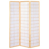 Coaster Home Furnishings - Carrie - Solid Wood - 3-Panel Folding Shoji Screen Room Divider with Linear Grid Design, Metal Hinges and Freestanding Piece - Living Room - Natural Brown - 4621 Coaster Fine Furniture