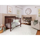 Dream On Me Ashton 5-in-1 Convertible Crib in Espresso, Greenguard Gold Certified , 50x36x44 Inch (Pack of 1)