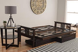 Kodiak Furniture Monterey Queen-size Futon, Storage Drawers, Espresso Finish with Suede Peat Mattress Kodiak Furniture