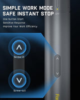 Fanttik S1 Pro 3.7V Electric Screwdriver, Cordless Screwdriver, 16 S2 Metal Bits, 3 Torque Settings, Max 6 N.m, 2000mAh Battery, LED Light, 1/4''Hex, Idea Tool for Furniture/Desktop Computer Fanttik