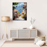 Landscape Stamped Cross Stitch Kits - Seaside Scenery Needlepoint Counted Cross Stitch Kits for Beginners Adults Patterns Dimensions Needlecrafts Embroidery Kits Arts and Crafts