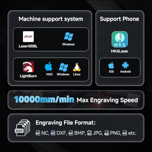 Artilume T1-P Laser Engraver 7000mW, APP Control, Foldable Design with Height Extension and Protective Enclosure, Portable Laser Cutter and Engraver Machine, 200x150mm Large Engraving Area Artilume