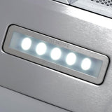 COSMO COS-5MU30 30 in. Delta Collection Ducted Under Cabinet Range Hood, Button Controls, Reusable Filters, LED Lights, Stainless Steel COSMO