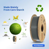 ANYCUBIC PLA 3D Printer Filament, RFID 3D Printing PLA Filament 1.75mm Dimensional Accuracy +/- 0.02mm, 1KG Spool (2.2 lbs), Texture Grey ANYCUBIC