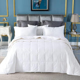 Globon Summer Down Comforter King Size, Extra Lightweight Blanket/Duvet Insert for Hot Sleepers, Noiseless & Extra Soft,106x90 inches,White Globon