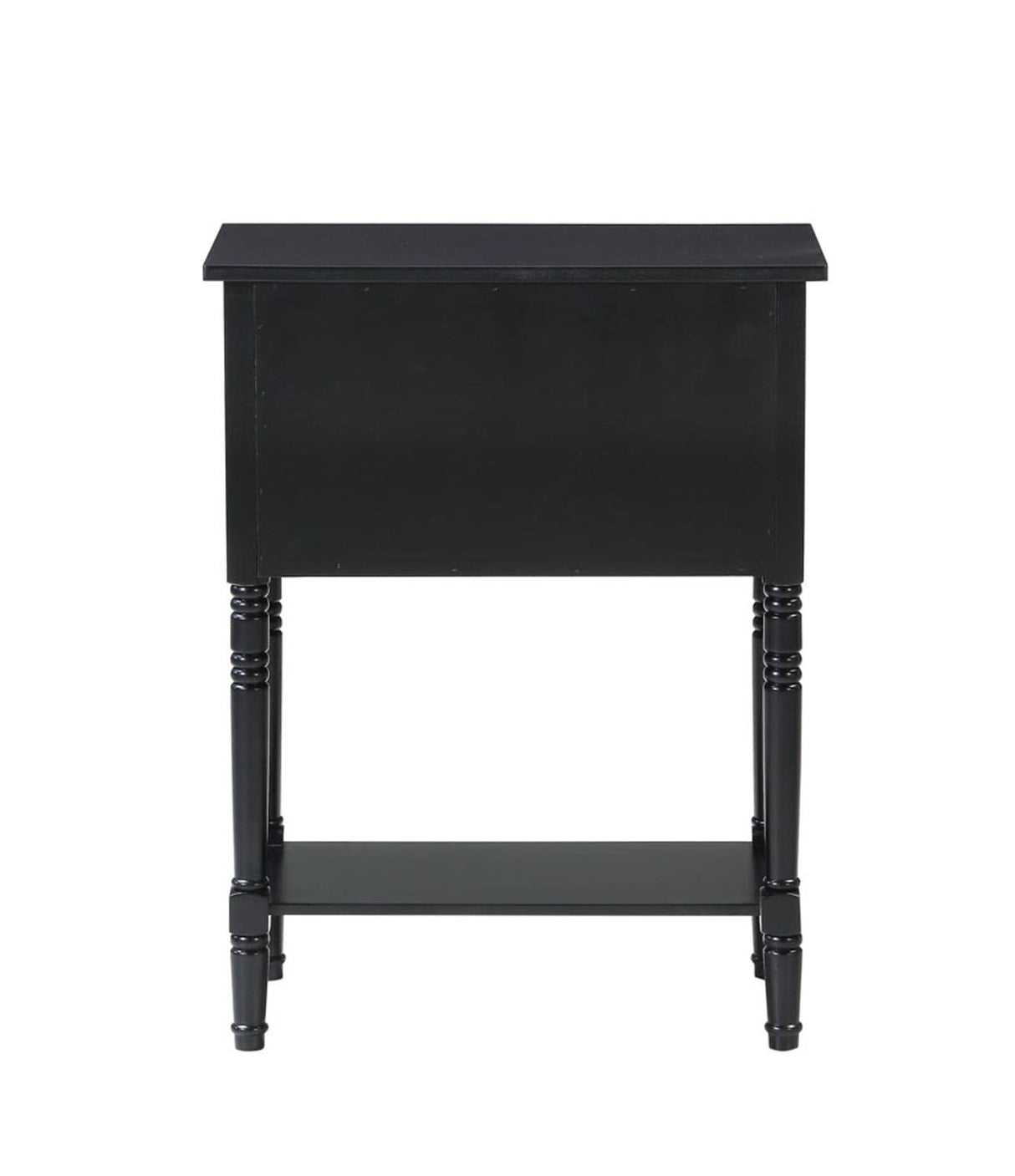 Convenience Concepts Kendra 3 Drawer Hall Table with Shelf, Black Convenience Concepts