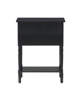 Convenience Concepts Kendra 3 Drawer Hall Table with Shelf, Black Convenience Concepts