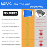 SGPAC Heavy Duty Mattress Bags for Moving and Storage,Extra Thick Twin Mattress Storage Bag,Mattress Cover for Moving with Reinforced Handles and Zipper Closure to Prevent Rips,Made of New Material SGPAC