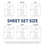 Cathay Home Essentials Ultra Soft Hypoallergenic Wrinkle Resistant Double Brushed Microfiber Bedding Sheet Set, Blue Fog, Twin Cathay Home