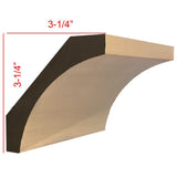 EWCR50 Cove Crown Moulding Trim, 1-1/16" x 4-5/8", Poplar, 94" Newmouldings