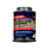 Bondo Rotted Wood Restorer, 8 fl oz., Penetrates into Spongy, Dry-rotted Wood Fibers Creating a Solid Surface, Dries clear and tack free, Water Resistant, Stainable and paintable (20131) bondo
