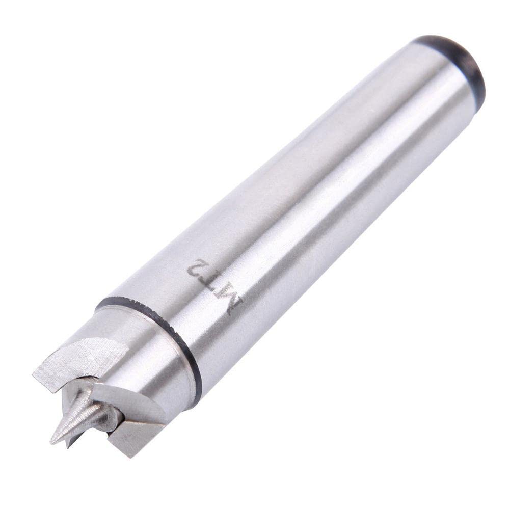 4pcs MT2 Wood Lathe Live Center Drive Spur Cup Set with 2pcs Extra Replacement Tips, MT2 Arbor Woodworking Tool Kit for Wood and Metalworking Lathe Woodworking Thimble with Wooden Case BestParts