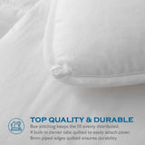 Dafinner 100% Cotton Cover Comforter Twin Size, Lightweight Down Alternative Duvet Insert with Lyocell & Climaloft™ Blend Fill, Breathable Microfiber Comforter for Hot Sleeper (68x90”, White) Dafinner