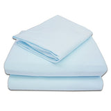 TL Care 100% Natural Cotton Jersey Knit 3-Piece Toddler Sheet Set, Blue, Soft Breathable, for Boys and Girls TL Care