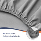 Fitted Sheet King Size - 16 inch Deep Pocket Bed Sheet - Soft Prewashed Microfiber - Breathable, Fade Resistant, Easy Care, 1 King Size Fitted Sheet Only (Dark Grey,King) Ranunculus