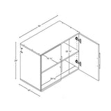 HangUps Upper Storage Cabinet, 30", Black Prepac