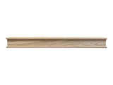 MANTELSDIRECT Bisbee 60 Inch Oak Wood Fireplace Mantel Shelf with Top and Bottom Molding - Unfinished Oak, 6" Depth, 6" Height - for Hanging Above Fireplaces and Mantels MANTELSDIRECT