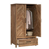 Sauder Cannery Bridge Armoire, L: 32.36" x W: 22.52" x H: 59.80", Sindoori Mango finish Sauder