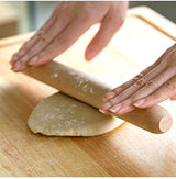 Wooden Rolling Pin, French Dumpling Rolling Pin for Baking Pizza Dough Roller 30 x 3.5cm SmellS