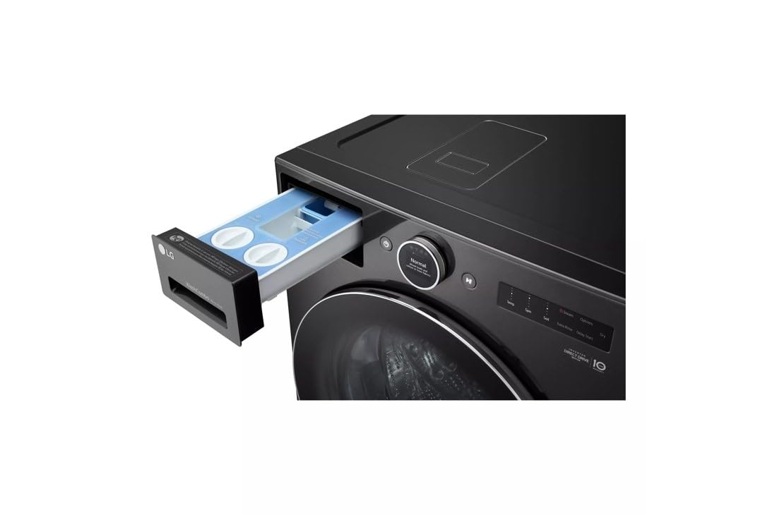 LG WM6998HBA Ventless Washer/Dryer Combo LG WashCombo All-in-One 5.0 cu. ft. Mega Capacity with Inverter HeatPump Technology and Direct Drive Motor LG