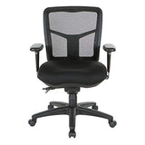 Office Star ProGrid Breathable Mesh Manager's Office Chair with Adjustable Seat Height, Multi-Function Tilt Control and Seat Slider, Mid Back, Coal FreeFlex Fabric Office Star Products