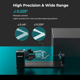 Creality Rotary Roller Pro, Laser Engraver Accessories 3-in-1 Kit for Falcon and Other Engraving Machines, Jaw Chuck for Glass, Cylindrical Objects, Ring, Cups, Pens Creality