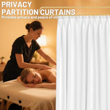 GSYUWIH U-Shaped Room Divider Curtains,Privacy Room Divider,Metal Support Wall Mounted Curtains,Blackout Ceiling Track Curtain with Hooks for Soundproofing for Beauty Salon Fitting Rooms Bedroom GSYUWIH