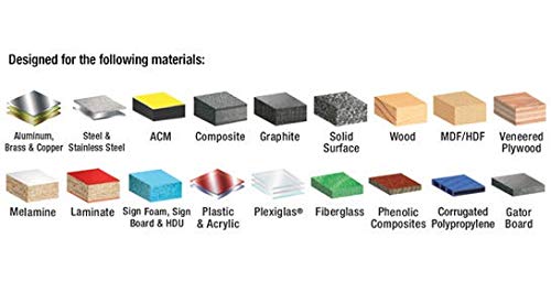 Amana Tool AMS-CNC-60 CNC Master Router Bit Collection Includes 57 SKUs and LED Illuminated Mirrored Interior and Solid Wood Display Amana Tool