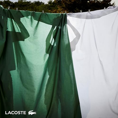 Lacoste 100% Cotton Percale 4-Piece Sheet Set – Cool, Crisp, Matte, and Durable, Oeko-Tex Certified – Solid, Allure Blue, Full Lacoste