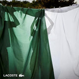 Lacoste 100% Cotton Percale 4-Piece Sheet Set – Cool, Crisp, Matte, and Durable, Oeko-Tex Certified – Solid, Allure Blue, Full Lacoste