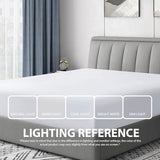Cathay Home Luxury Wrinkle And Fade Resistant Double Brushed Ultra Soft Microfiber 14-inch Standard Pocket Single Fitted Sheet, White, King Cathay Home