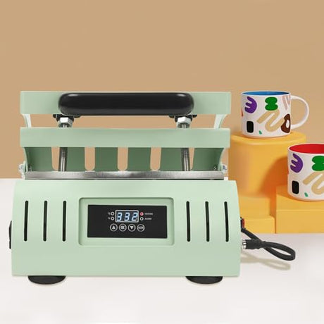 500W Tumbler Heat Press Machine, Double Mug Press for 2 Cups at Once (11-30oz), Fast & Even Heating with Digital Temp/Time Control RTUSUML