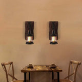 LightInTheBox Retro Rustic Wall Sconces, Industrial Vintage Wall Light Fixtures Farmhouse Antique Wooden Wall Lamp for Aisle, Vanity Mirror, Hallway, Bedroom Beside, Bar (1PCS) LightInTheBox