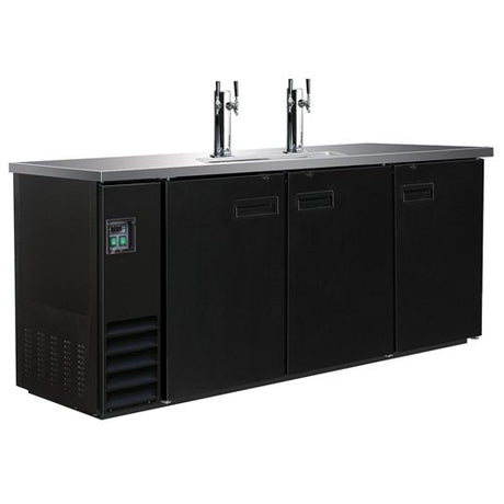 Kratos Refrigeration 69K-834 Commercial Draft Beer Dispenser, Three Door, Two Double Head Taps Kratos