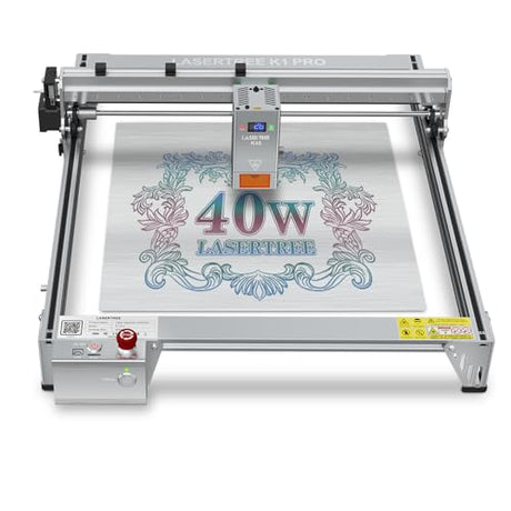 LASER TREE Laser Engraver, 40000mW（40W）Output Power Laser Engraver Machine, High Precision Laser Cutter and Engraver for Wood & Metal Paper Acrylic Glass Leather etc, Class 4 (Basic) LASER TREE