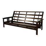 Kodiak Furniture Monterey Queen Solid Hardwood Futon Frame in Espresso Kodiak Furniture