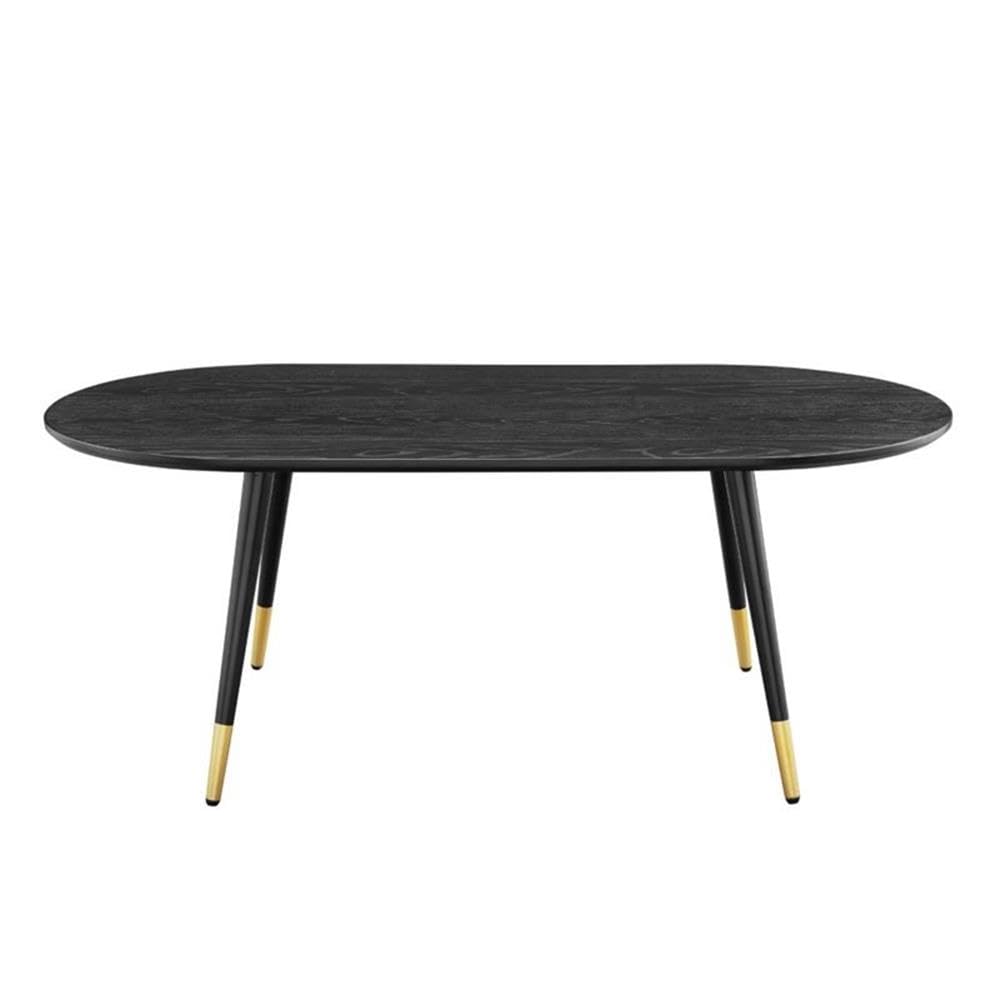 Modway Vigor Coffee Table, 47" Oval, Black Modway