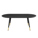 Modway Vigor Coffee Table, 47" Oval, Black Modway