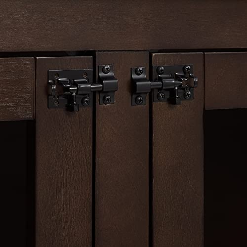 Crosley Furniture Winslow Medium Credenza Dog Crate Kennel for Pets, Dark Brown Crosley Furniture