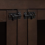 Crosley Furniture Winslow Medium Credenza Dog Crate Kennel for Pets, Dark Brown Crosley Furniture