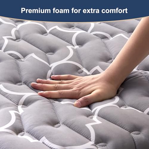 6th Generation Japanese Floor Futon Mattress - Extra-Thick 9-Layer Modern Futon with 100% High-Density Foam, Portable Floor Mattress Sleeping Pad for Adults, Guest Room, Dormitory, Full Size (54"X80") Feisaibaoly