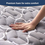 6th Generation Japanese Floor Futon Mattress - Extra-Thick 9-Layer Modern Futon with 100% High-Density Foam, Portable Floor Mattress Sleeping Pad for Adults, Guest Room, Dormitory, Full Size (54"X80") Feisaibaoly