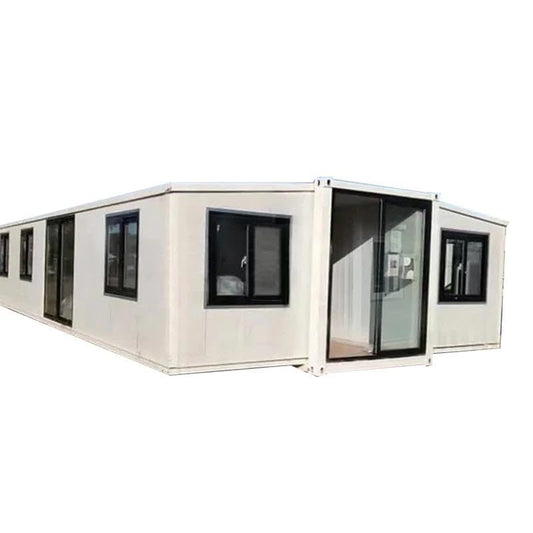 Generic Portable 3-Bedroom Tiny Home, 30' x 40' Expandable Prefab Structure with Living Room, Kitchen, Bathroom and Storage, White, 07112003