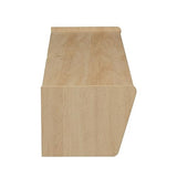 Walker Edison Zee Modern Floating Mounted Minimalist Stand for TVs up to 70 Inches, 65 Inch, Coastal Oak Walker Edison