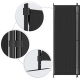 Morngardo 6FT Room Divider Portable, Folding Privacy Screens, 4 Panel Room Partitions, 88" Foldable Wall Dividers, Separating for Home Office Bedroom Dorm Decor (Black) Morngardo