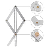 YOOUS 2022 New Premium Corner Angle Finder, Stainless Steel Protractor Digital Angle Finder with Scales, Miter Saw Bevel Gauge and Corner Angle Finder for Woodworking YOOUS