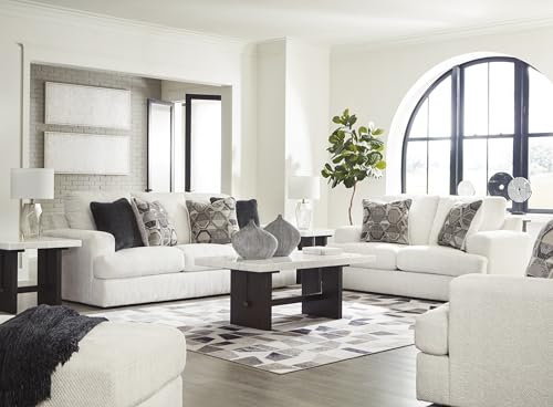Signature Design by Ashley Karinne Coastal Sofa with Non-skid Legs, White Signature Design by Ashley