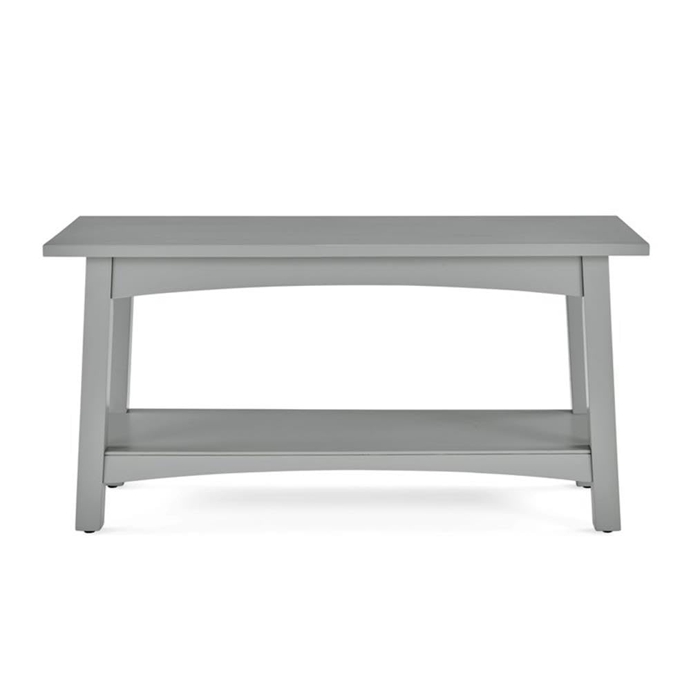 Alaterre Furniture Craftsbury 36 in. Wide Entryway Bench with Shelf, Dove Gray, Wood Accent Bench Seating for 2, Store Shoes & Bags, Perfect for Entryway, Dining or Living Room Furniture Alaterre Furniture
